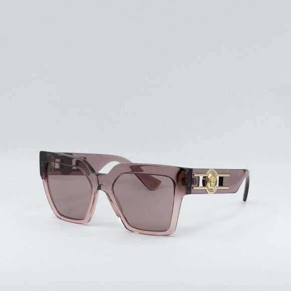 ? NEW VERSACE VE4458 543573 BROWN TRANSPARENT LIGHT BROWN  display picture 1